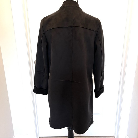 Vince Camuto Black Faux Suede Utility Style Jacket SZ S - Picture 2 of 5
